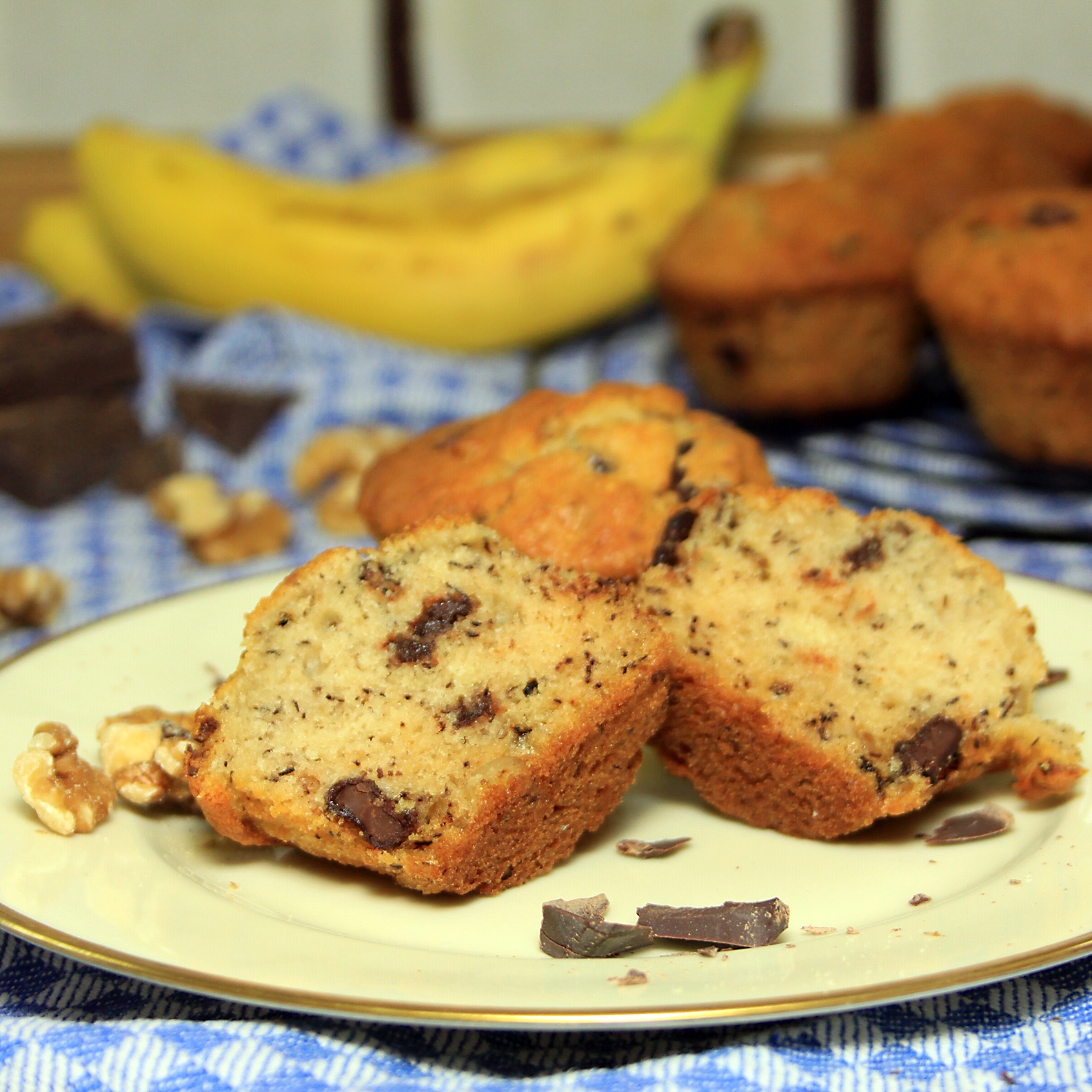 Bananen-Walnuss-Muffins – MissBakeria